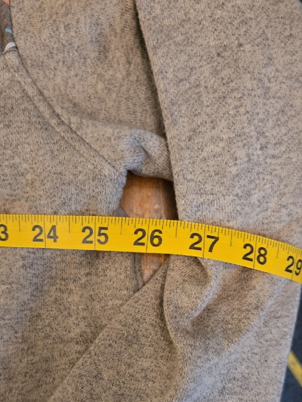 Howler Brothers Taupe Zip Shaman Hoodie with Floral Printed Yoke - Picture 7 of 11